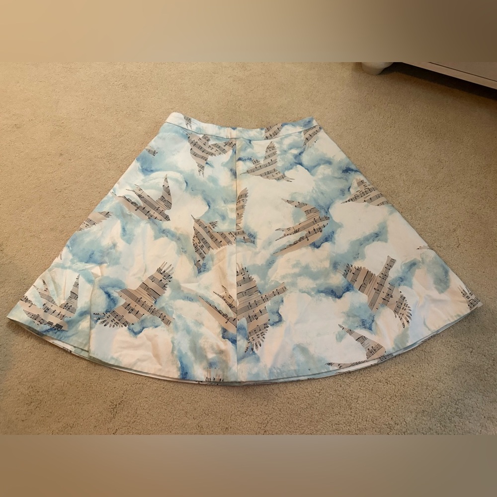 Anthropologie Maeve songbird skirt